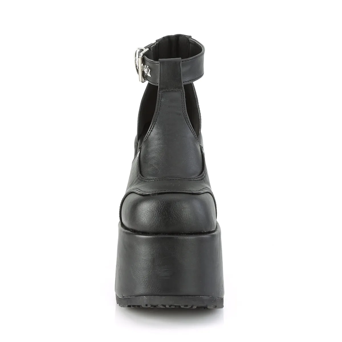 5 Inch Heel CAMEL-103 Black Pu