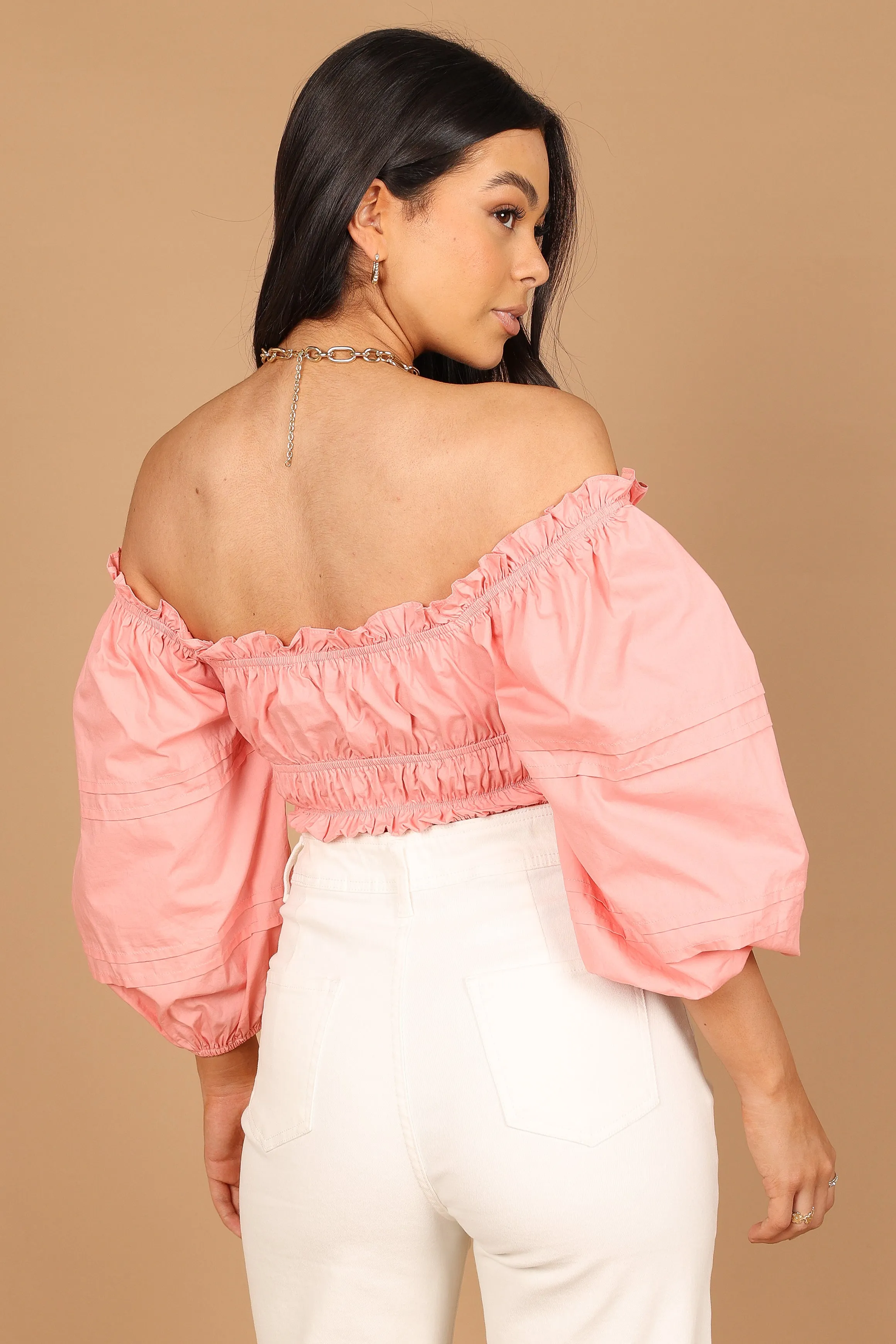Alani Off Shoulder Top - Pink