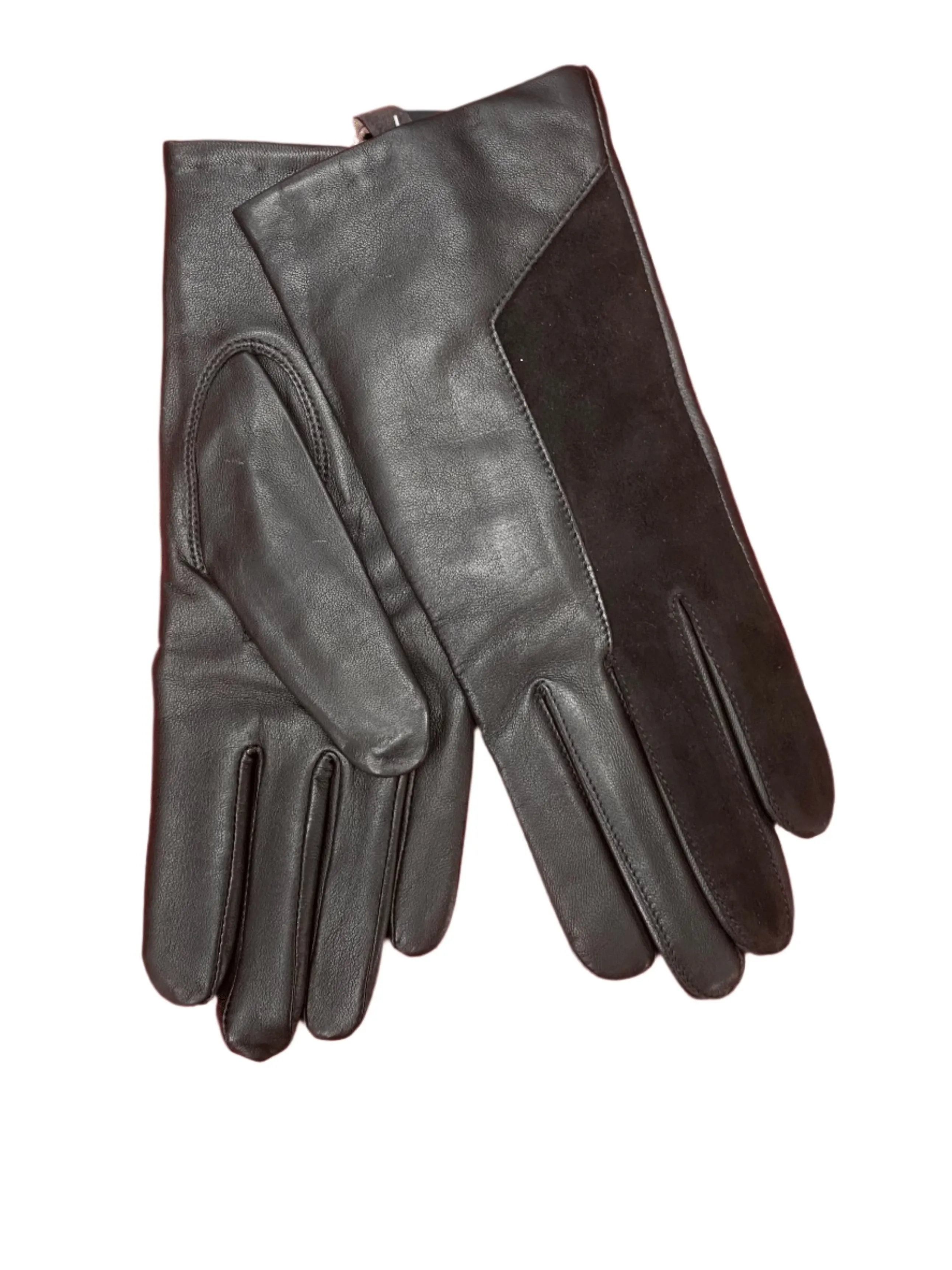 Albee Genuine Leather Suede Finger Lined Gloves