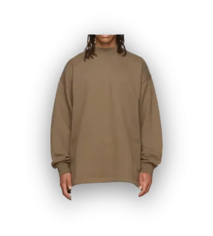 Essentials Fear of God Mock Neck Mocha Sweatshirt