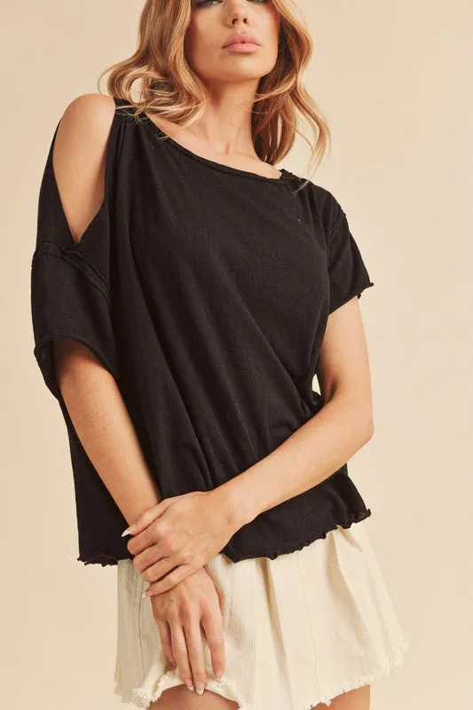 Jilli Cold Shoulder Top