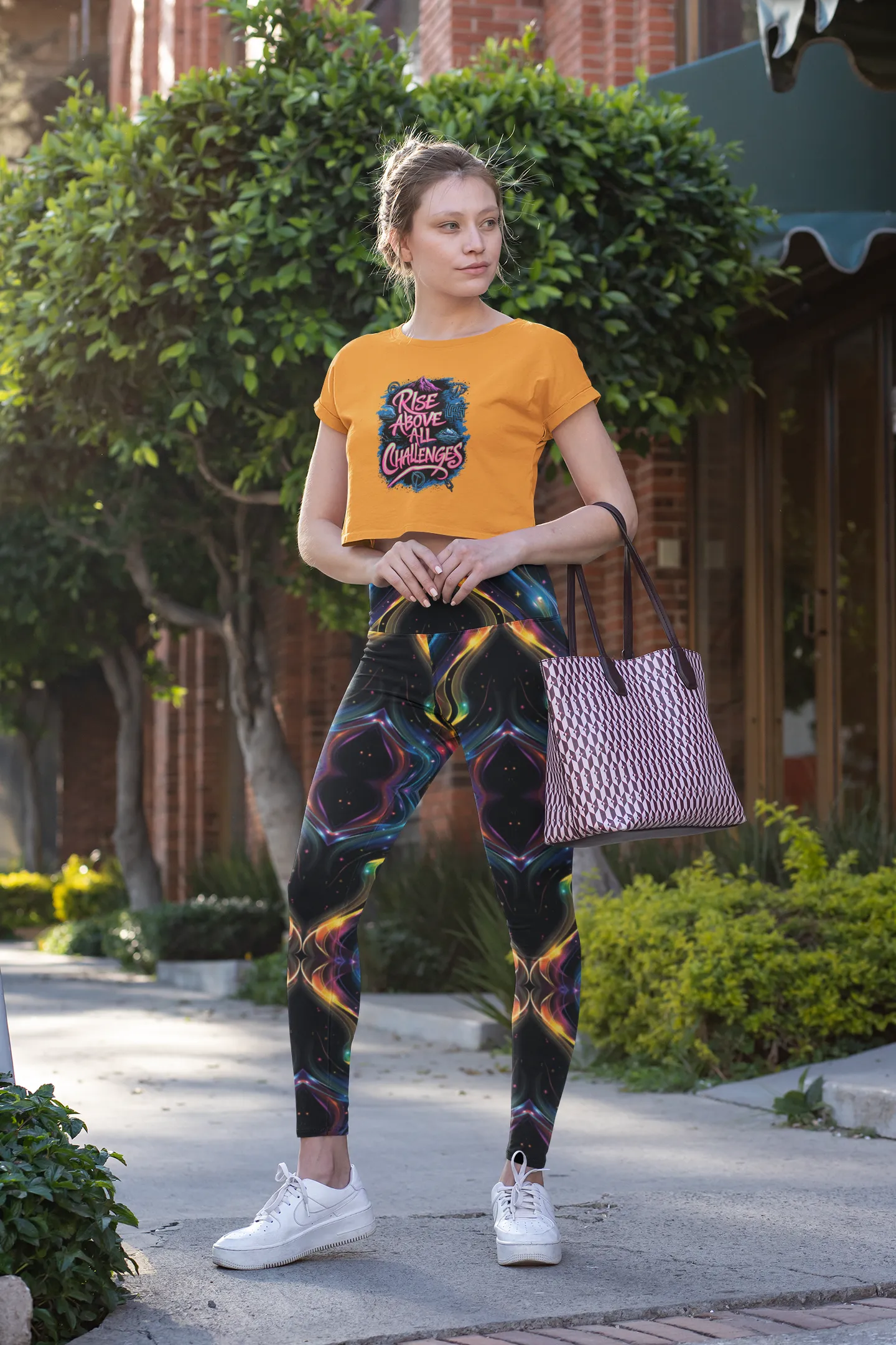 Unstoppable Spirit – Rise Above All Challenges Graphic Crop Top