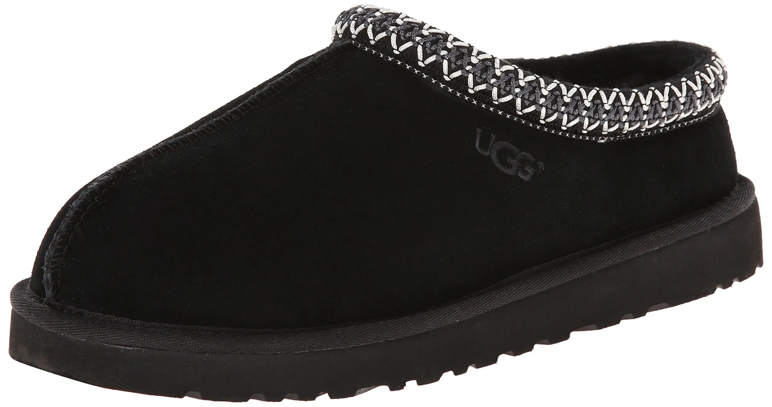 Women's Shoes UGG TASMAN Suede & Sheepskin Slippers 5955 BLACK